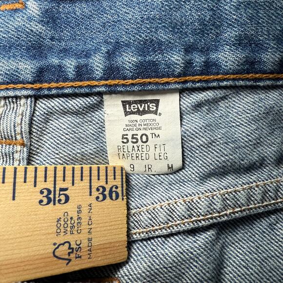 VTG Levi's 550 Jeans Womens 9 (29x31) Medium Faded Relaxed Fit Tapered Leg - Picture 4 of 8
